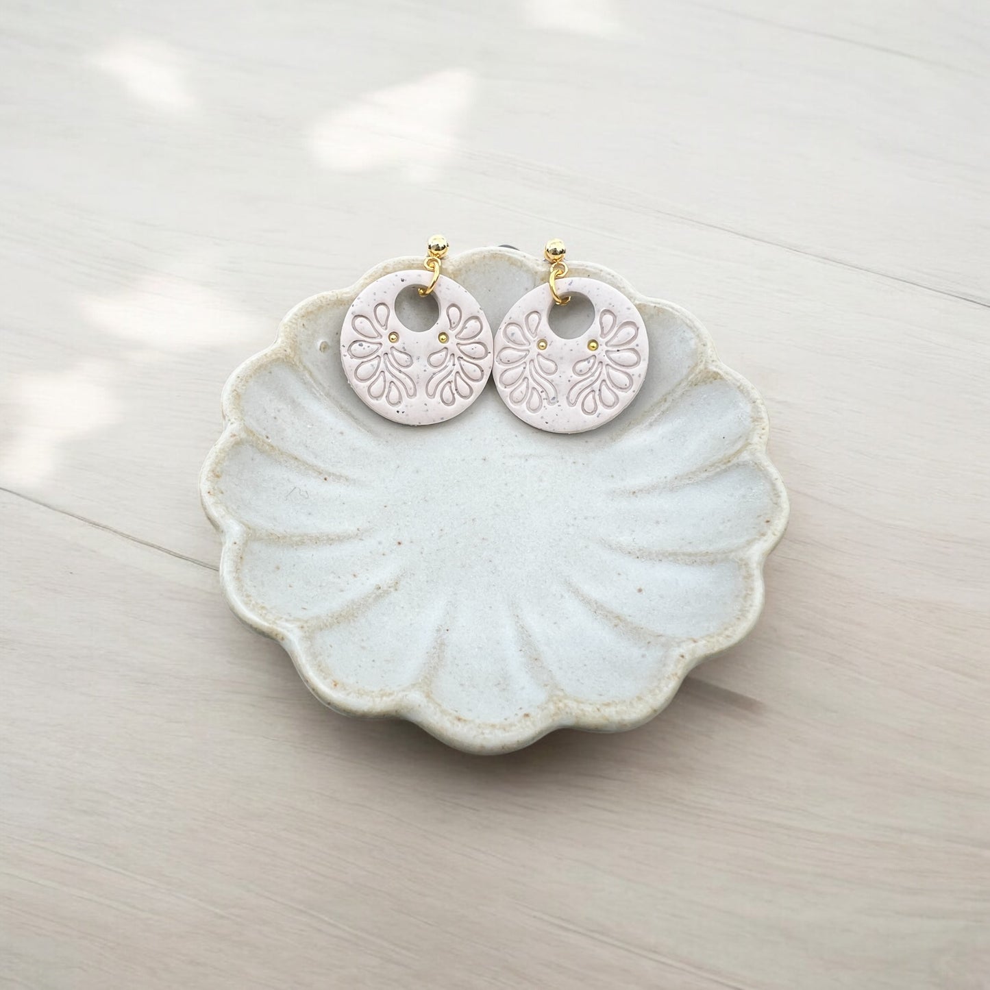 Almond Latte Round Swivel Dangles